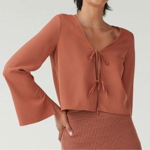 Vetta Capsule convertible tie top in Clay NWT